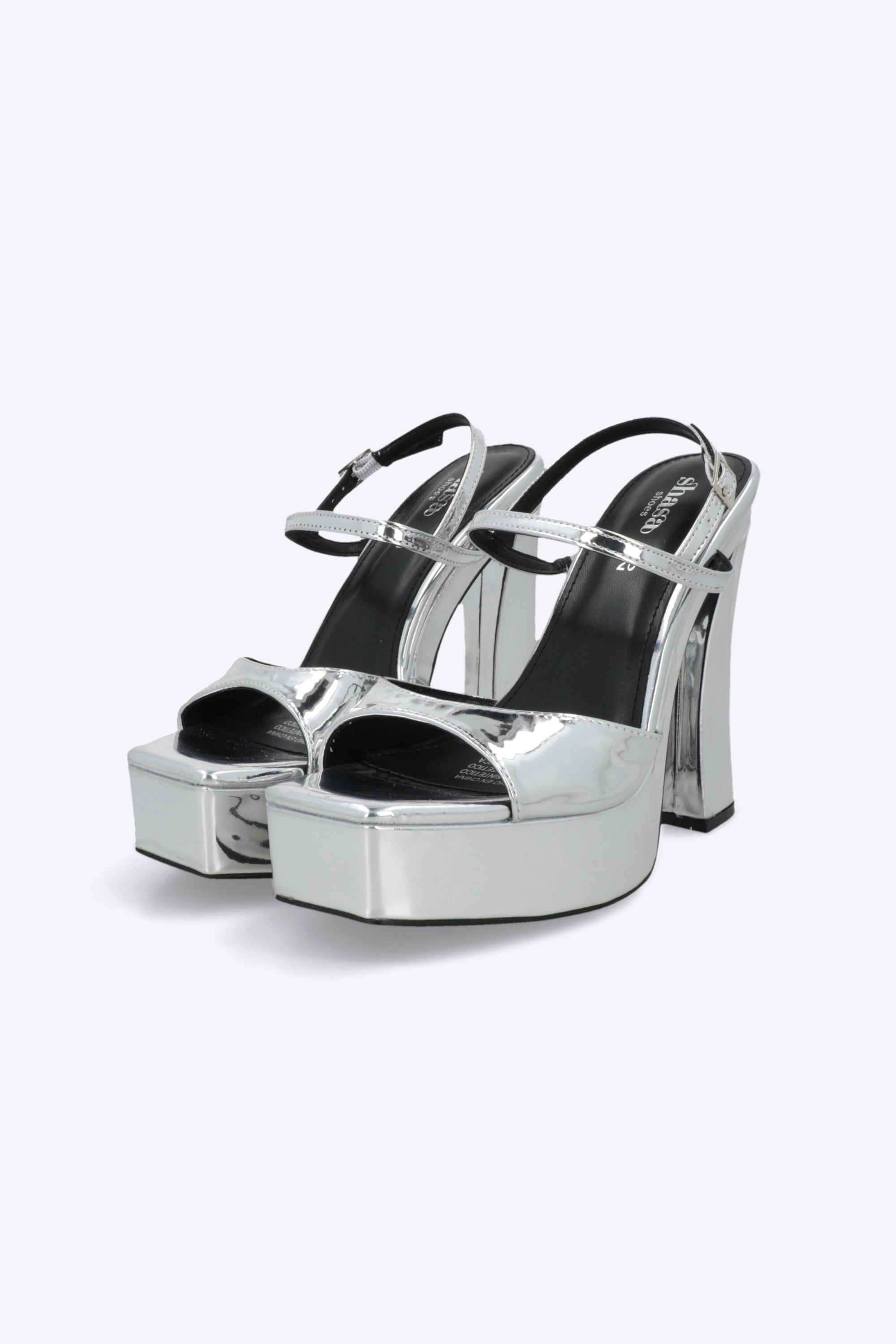 Tacon plataforma rebanado peep toe