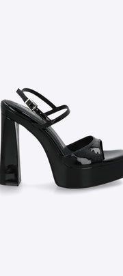 Tacon plataforma rebanado peep toe