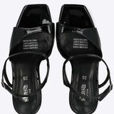 Tacon plataforma rebanado peep toe