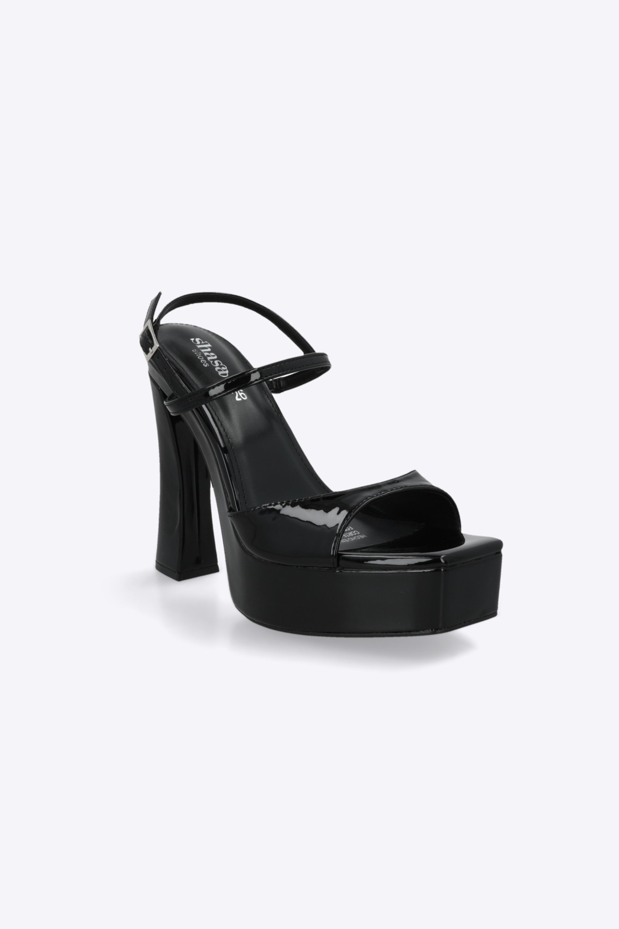 Tacon plataforma rebanado peep toe