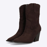 Botin vaquero sencillo gamucina