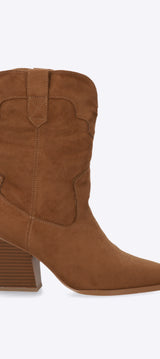Botin vaquero sencillo gamucina