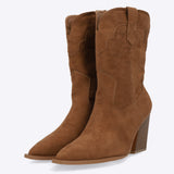 Botin vaquero sencillo gamucina