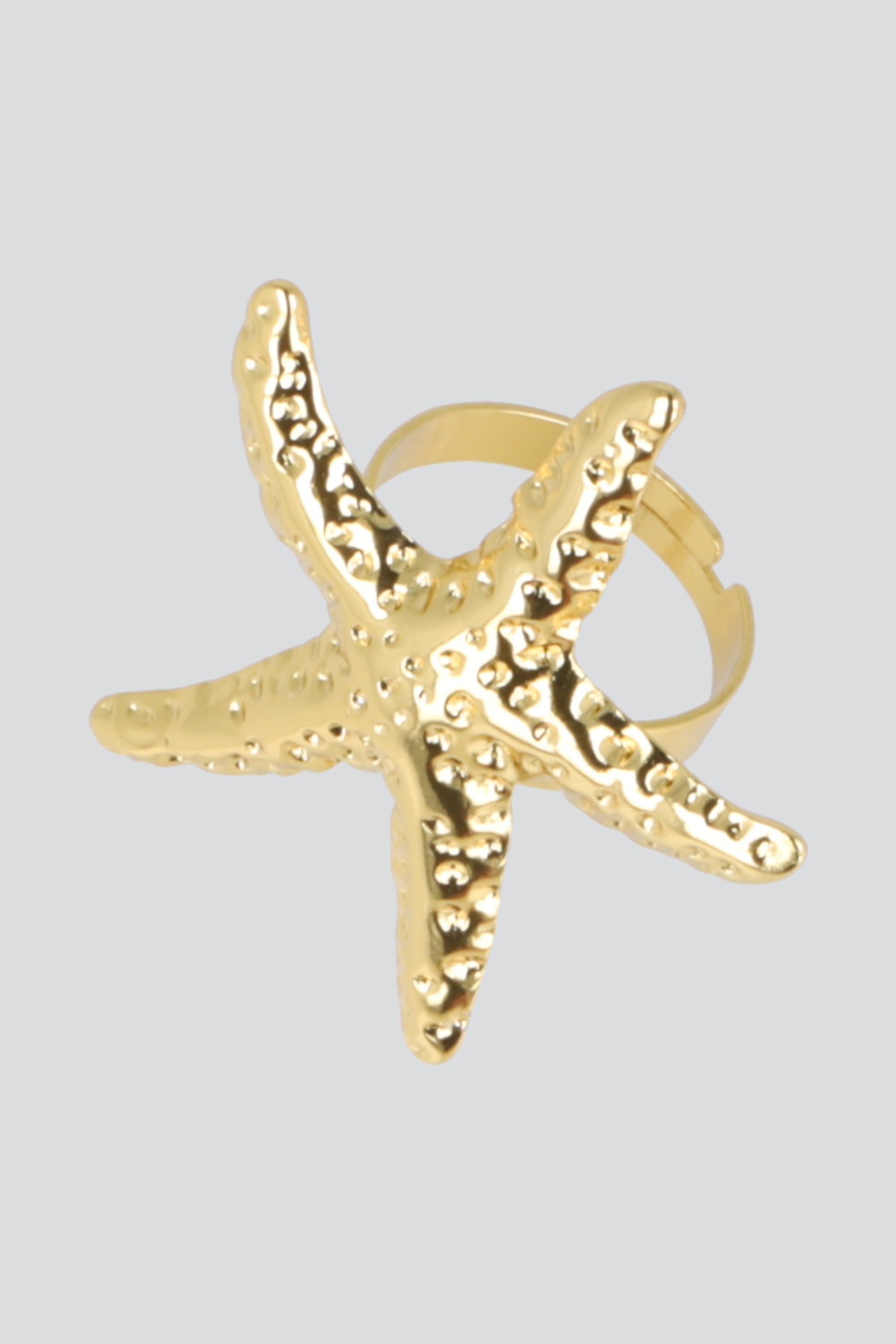 Anillo estrella de mar puntos ORO