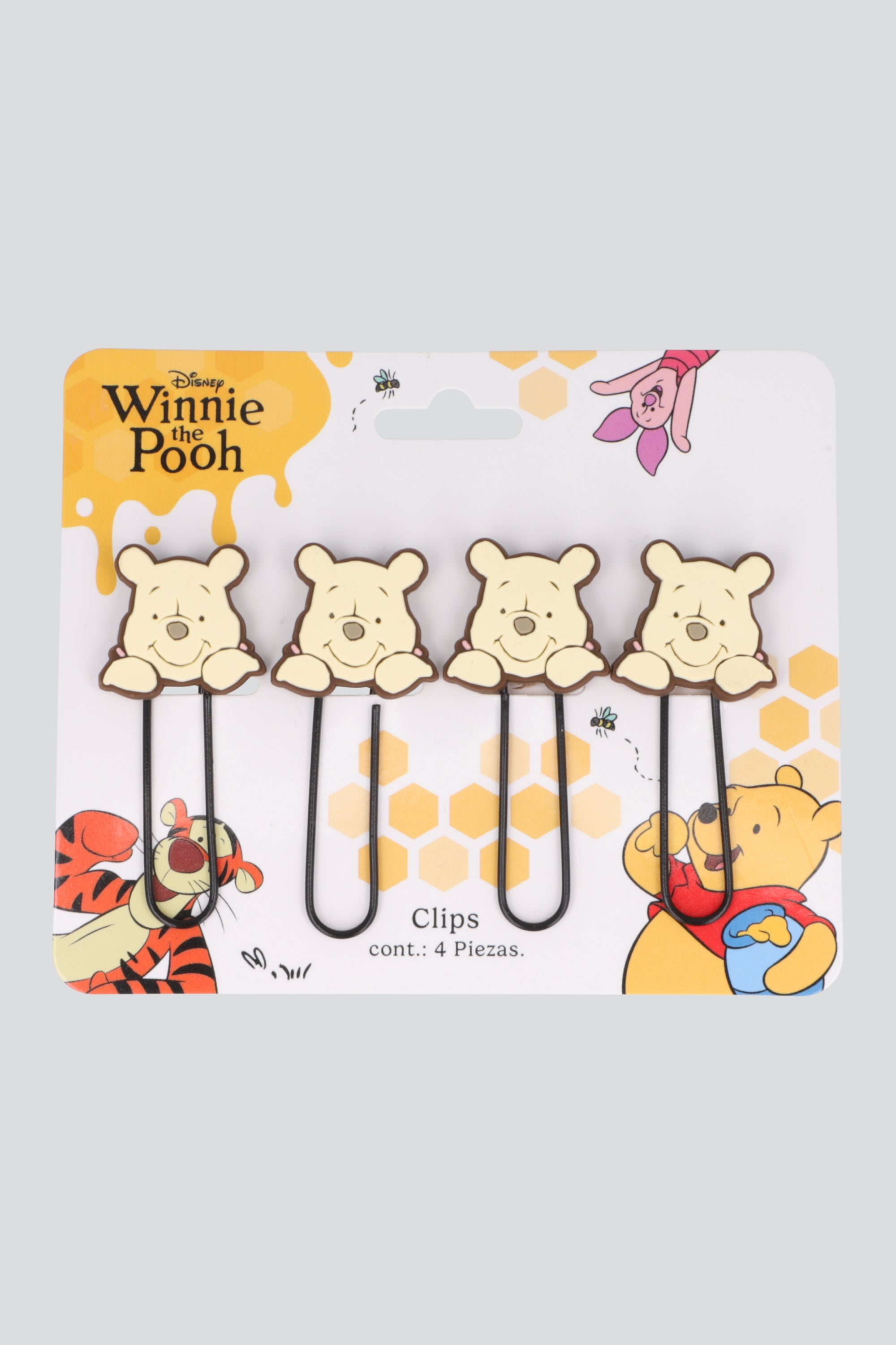Set de clips Winnie the pooh AMARILLO PASTEL