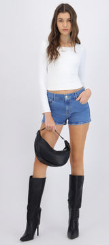 Mini short denim