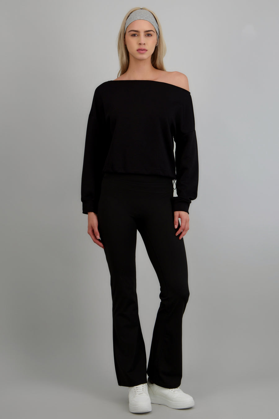Sudadera modal one shoulder