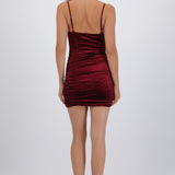 Vestido mini velvet brillos