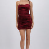 Vestido mini velvet brillos