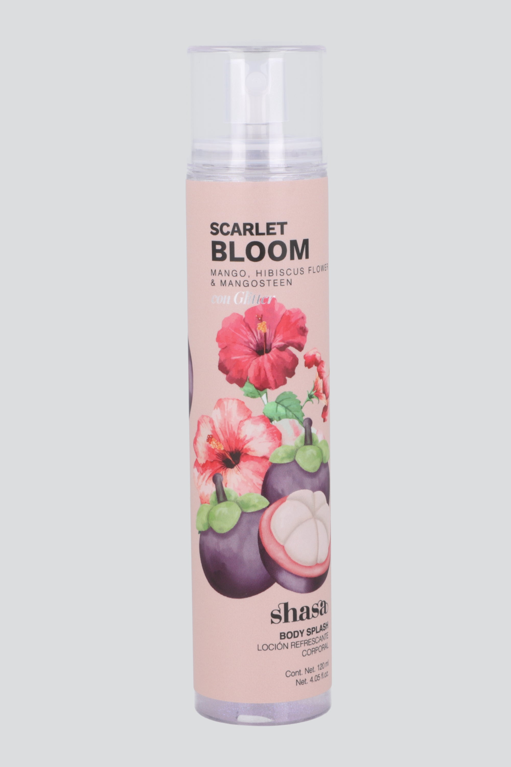 Body splash glitter scarlet bloom 120ml ROSA