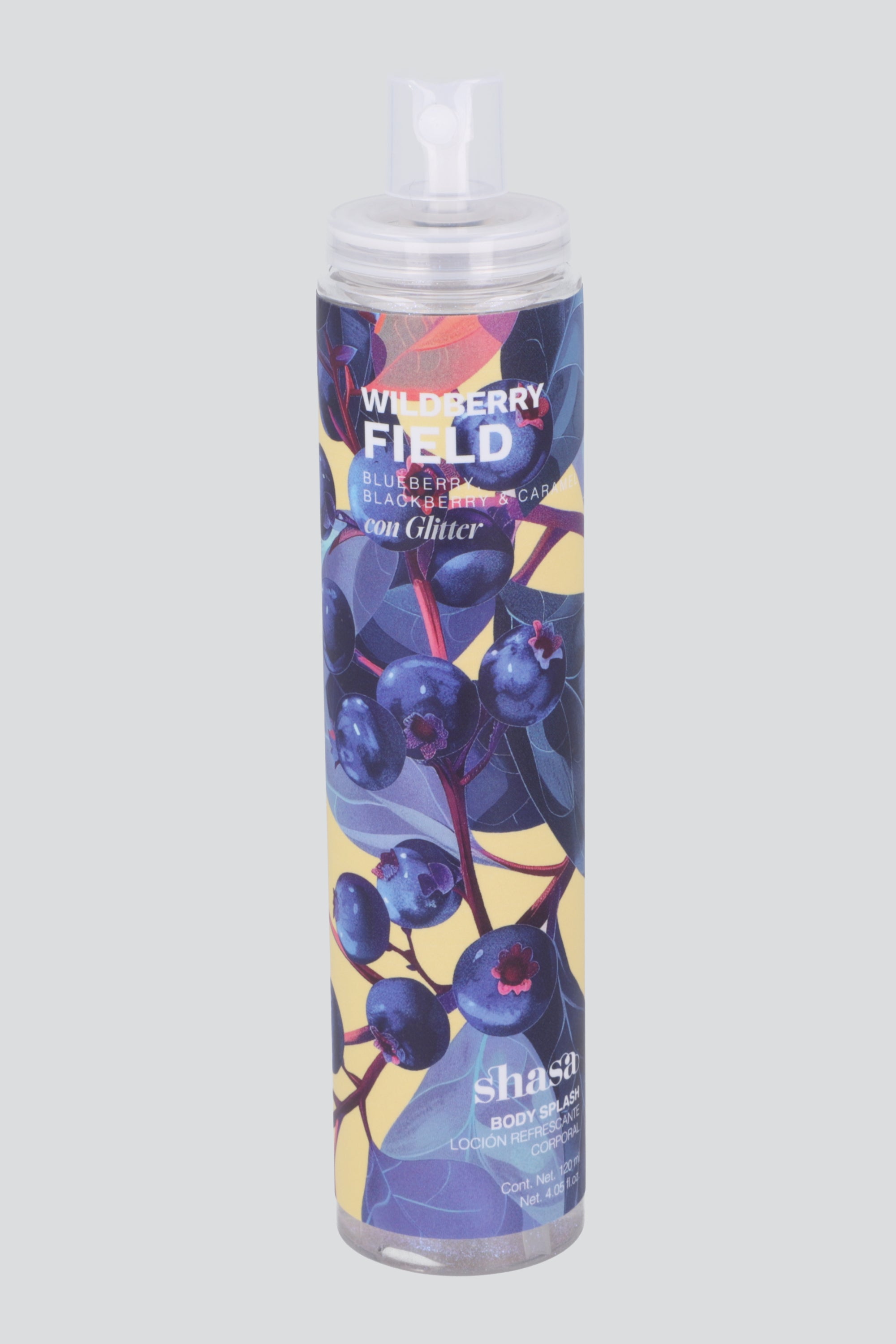 Body splash glitter wildberry field 120ml AZUL