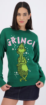 Sueter grinch brillo estrellas