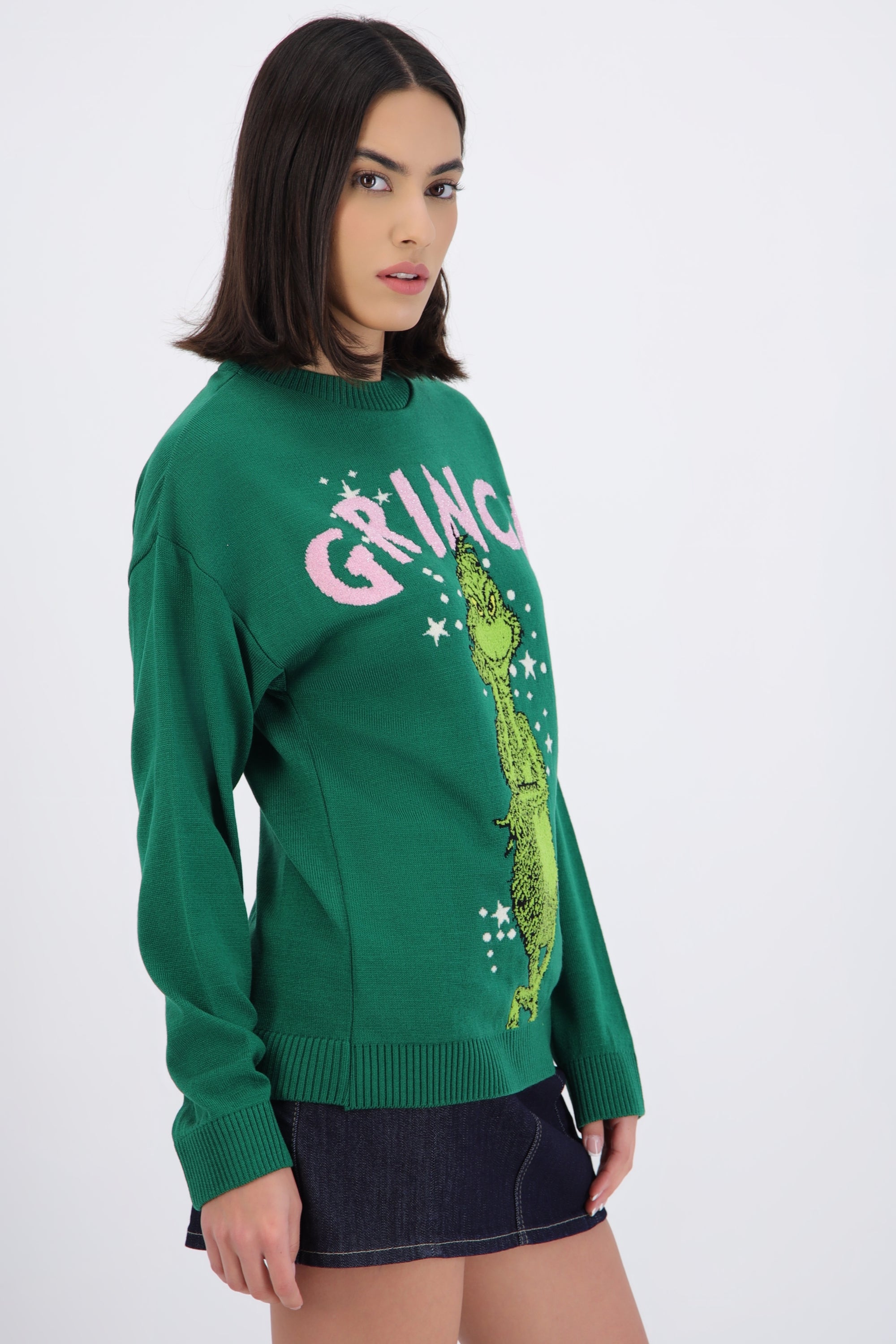 Sueter grinch brillo estrellas