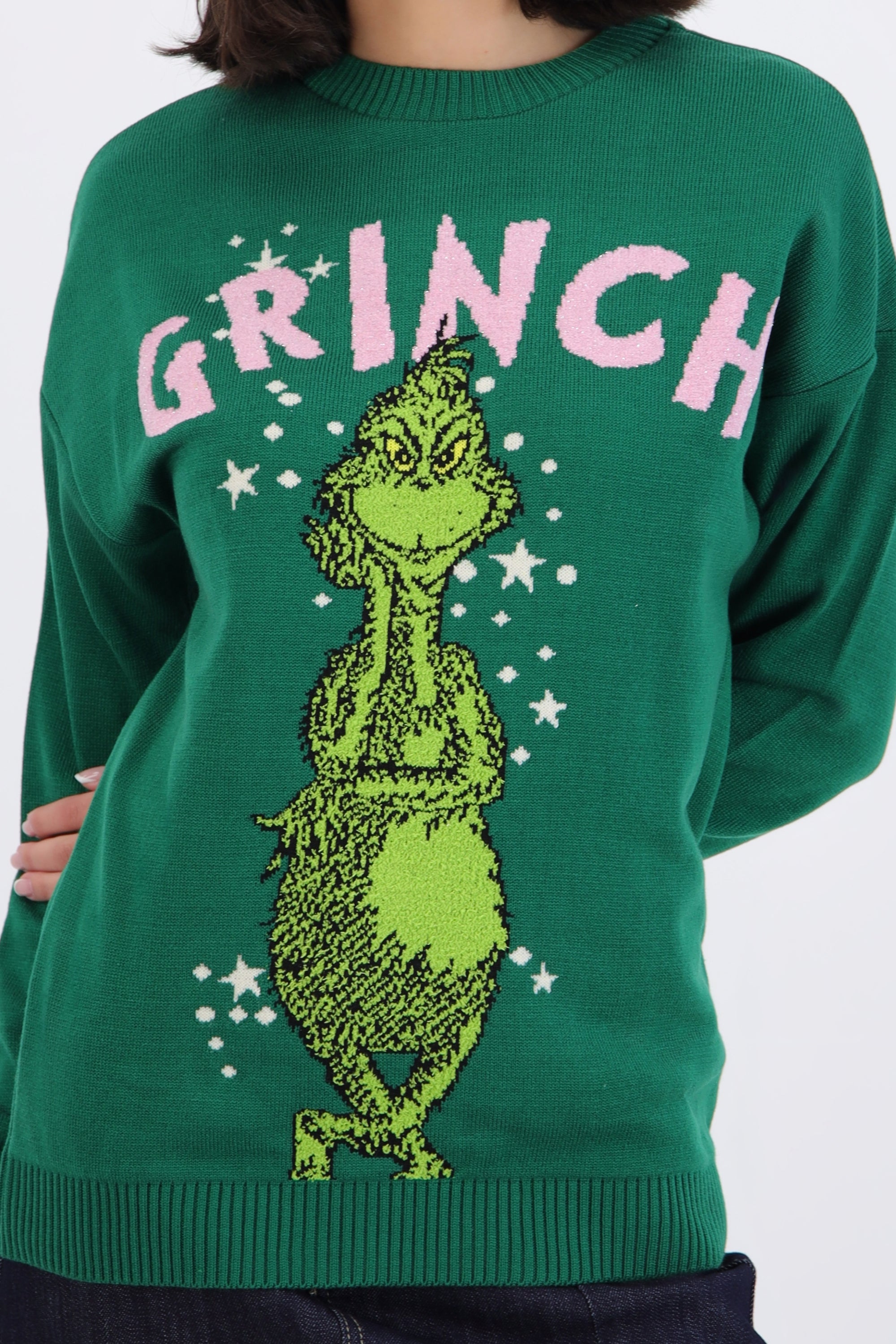 Sueter grinch brillo estrellas