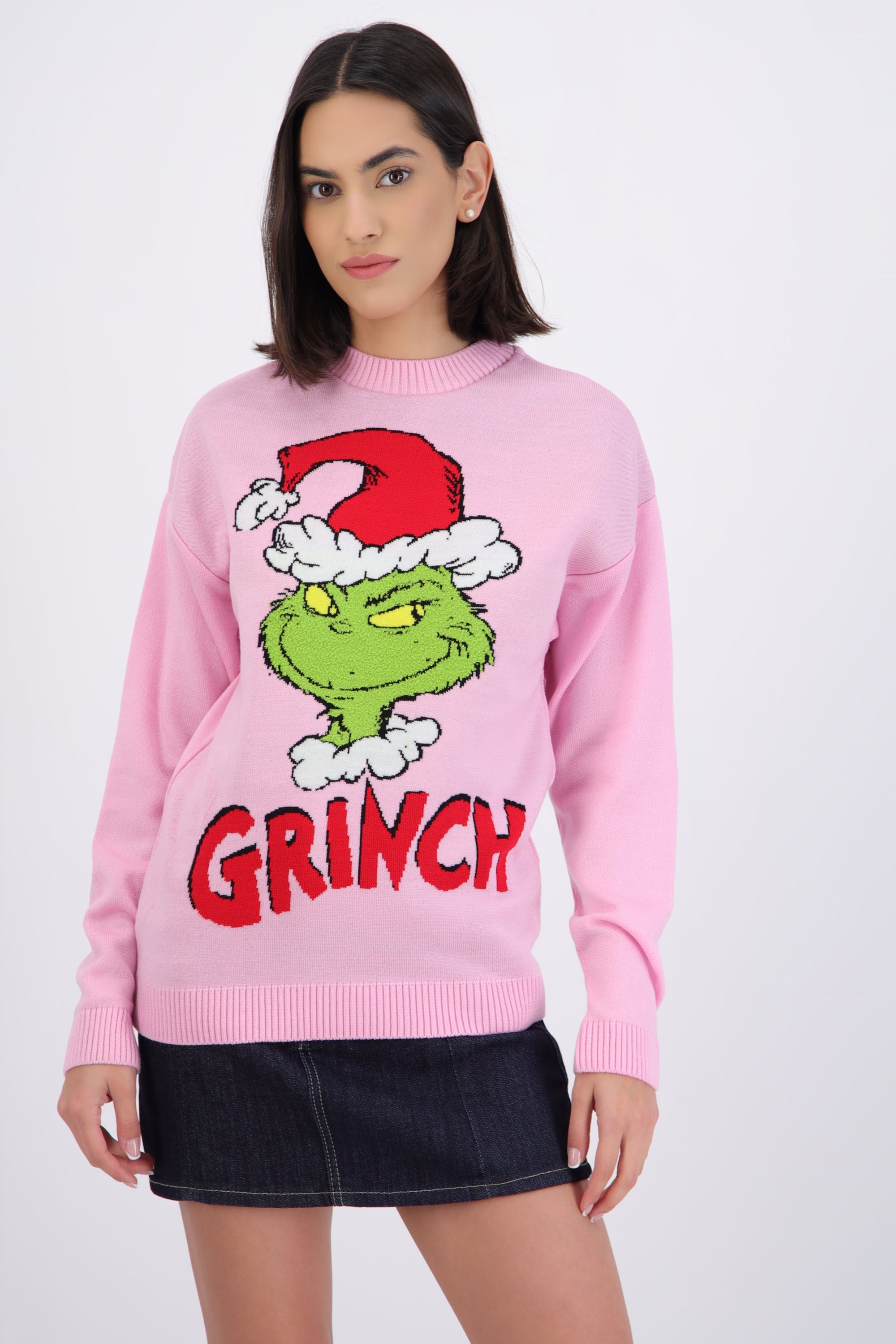 Sueter Grinch cara gorro