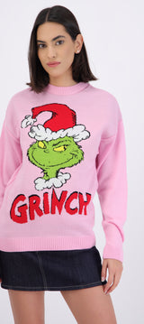 Sueter Grinch cara gorro