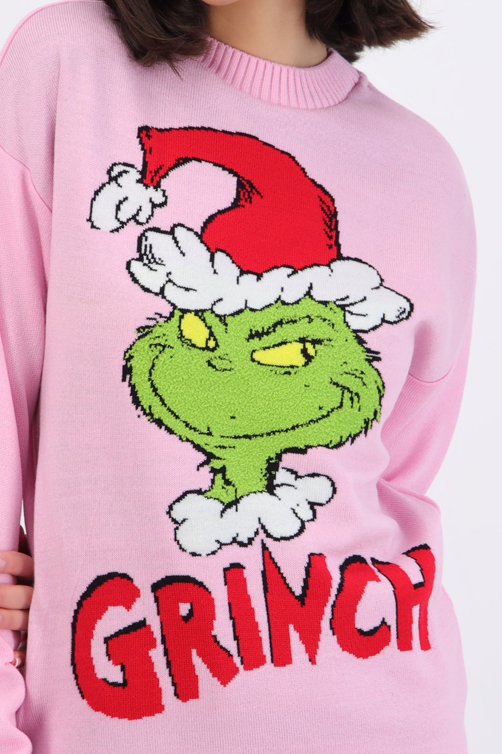 Sueter Grinch cara gorro