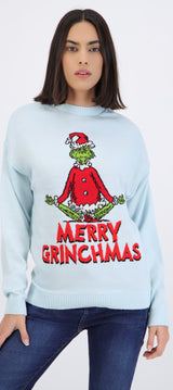 Sueter Grinch sentado textura