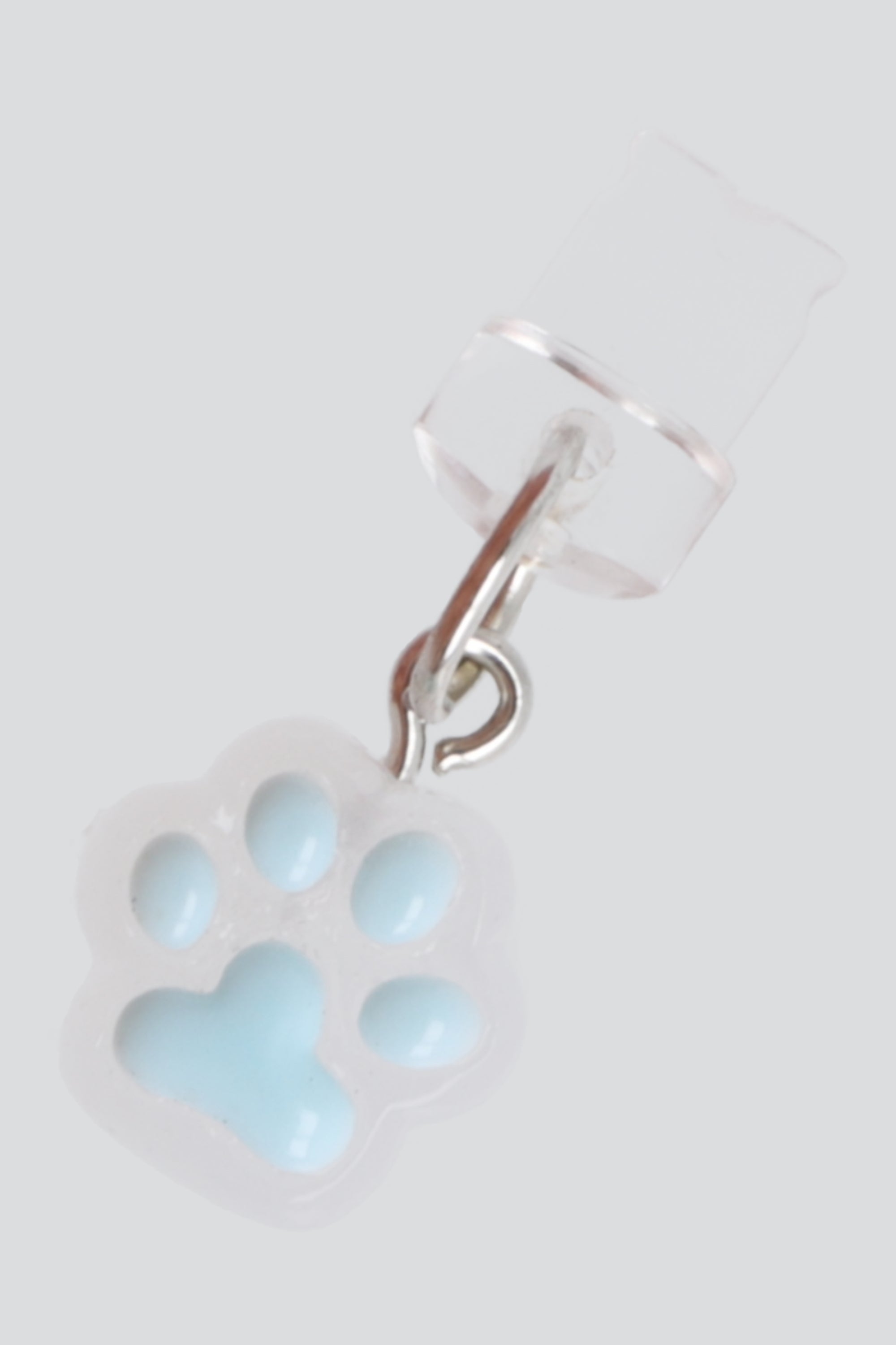 Charm para cel lightning huellita AZUL