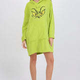 Maxi sudadera cozy grinch ojos