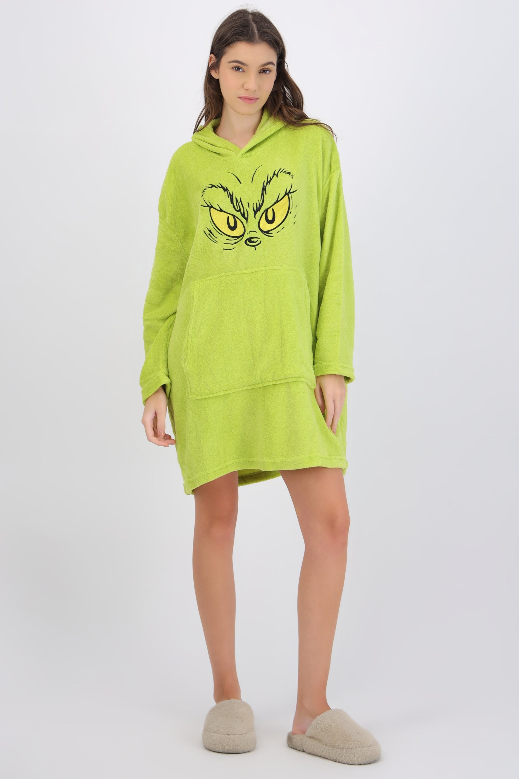 Maxi sudadera cozy grinch ojos