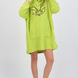 Maxi sudadera cozy grinch ojos