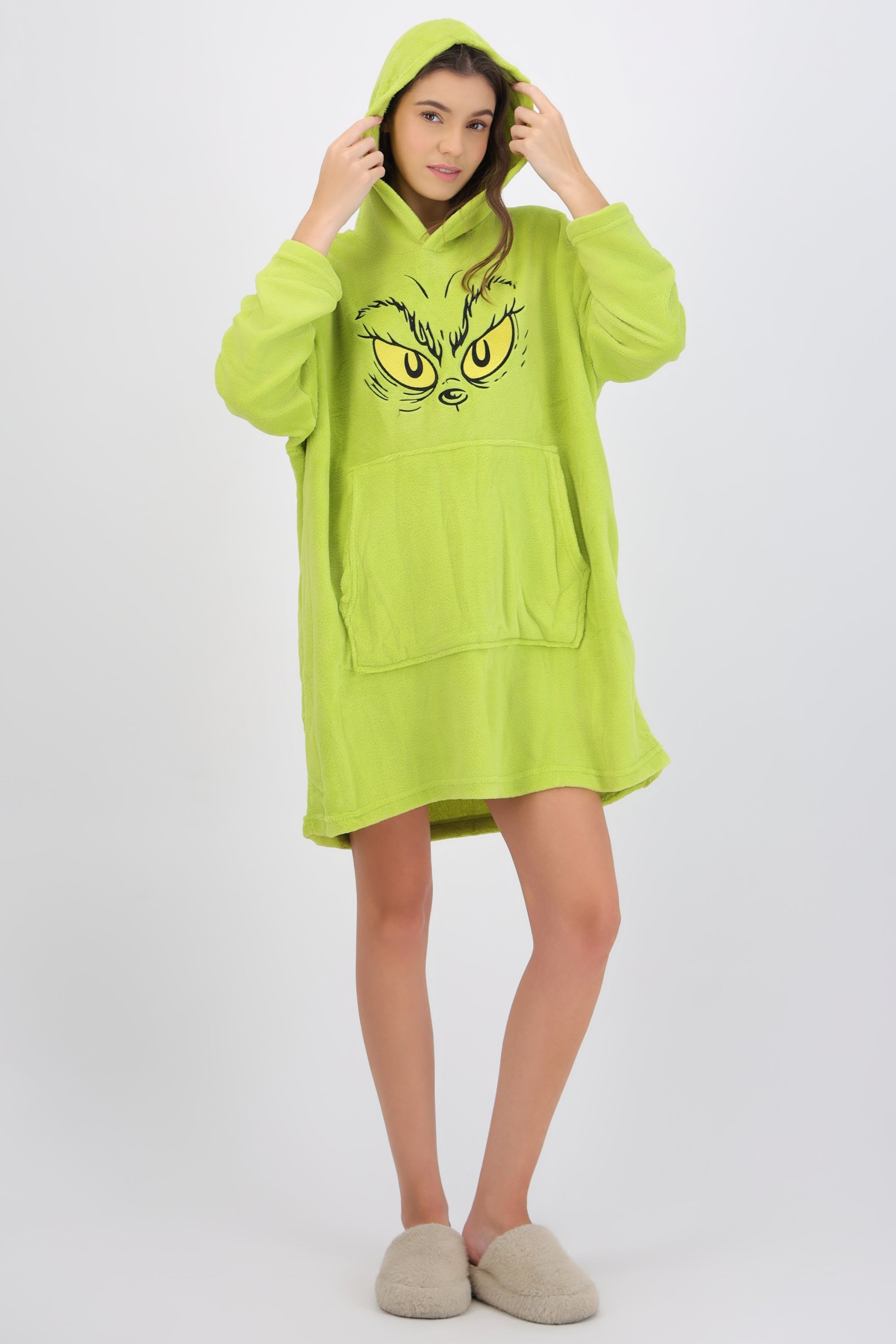 Maxi sudadera cozy grinch ojos