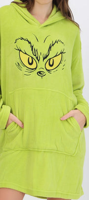 Maxi sudadera cozy grinch ojos
