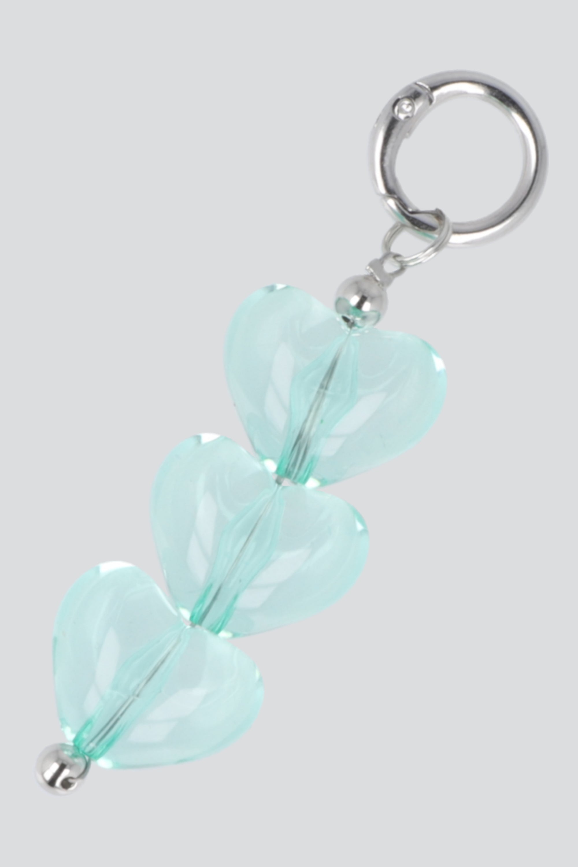 Llavero triple corazón VERDE