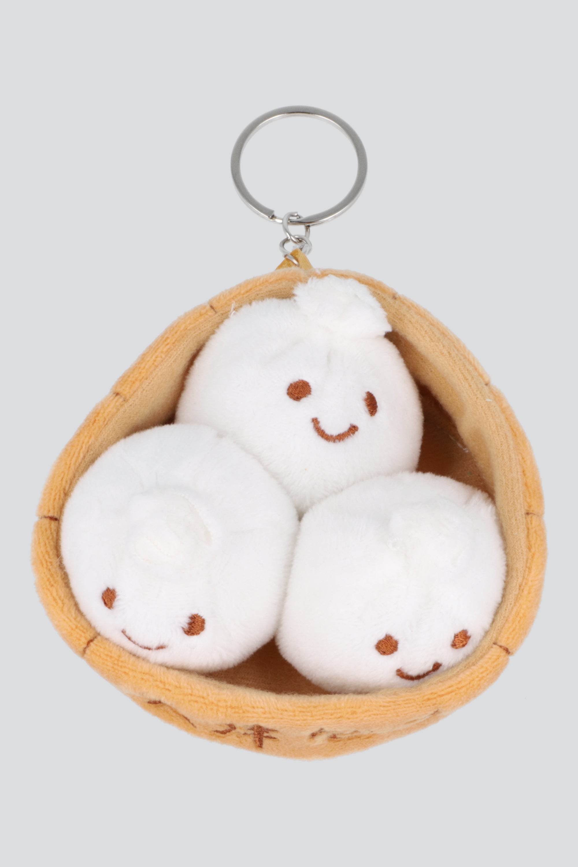 Llavero peluche dumplings BLANCO