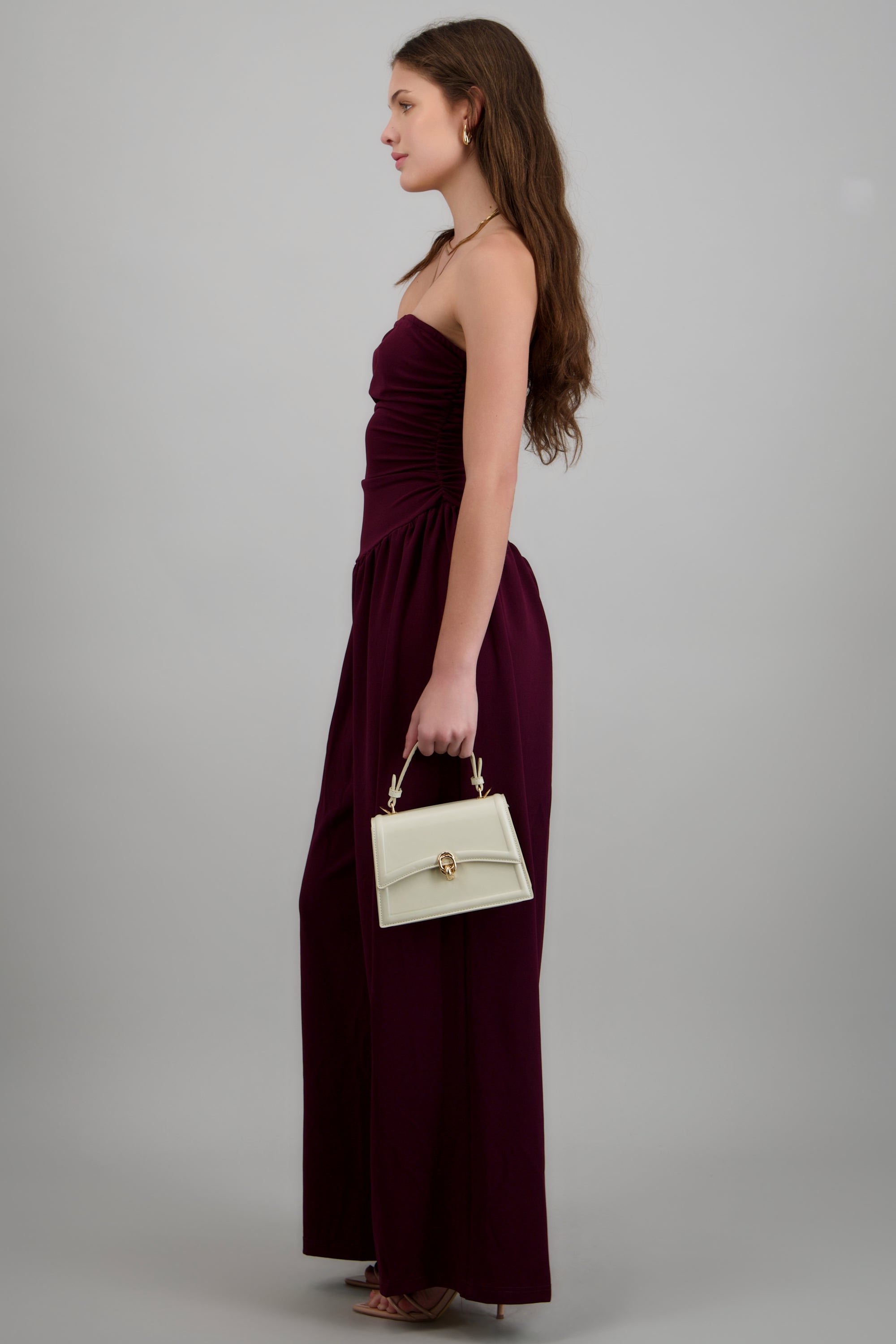 Jumpsuit strapless drapeado VINO