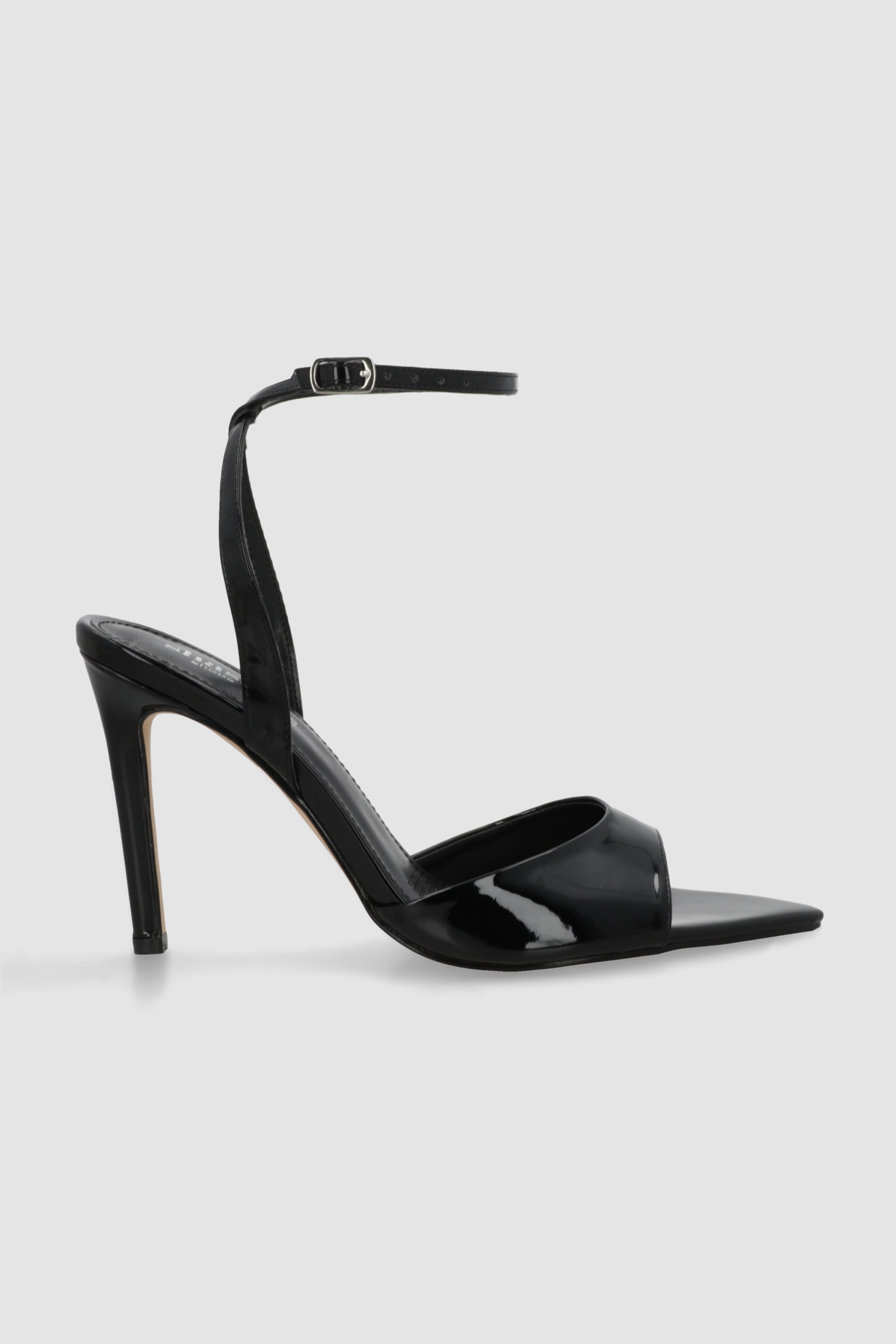 Tacon point pep toe charol NEGRO