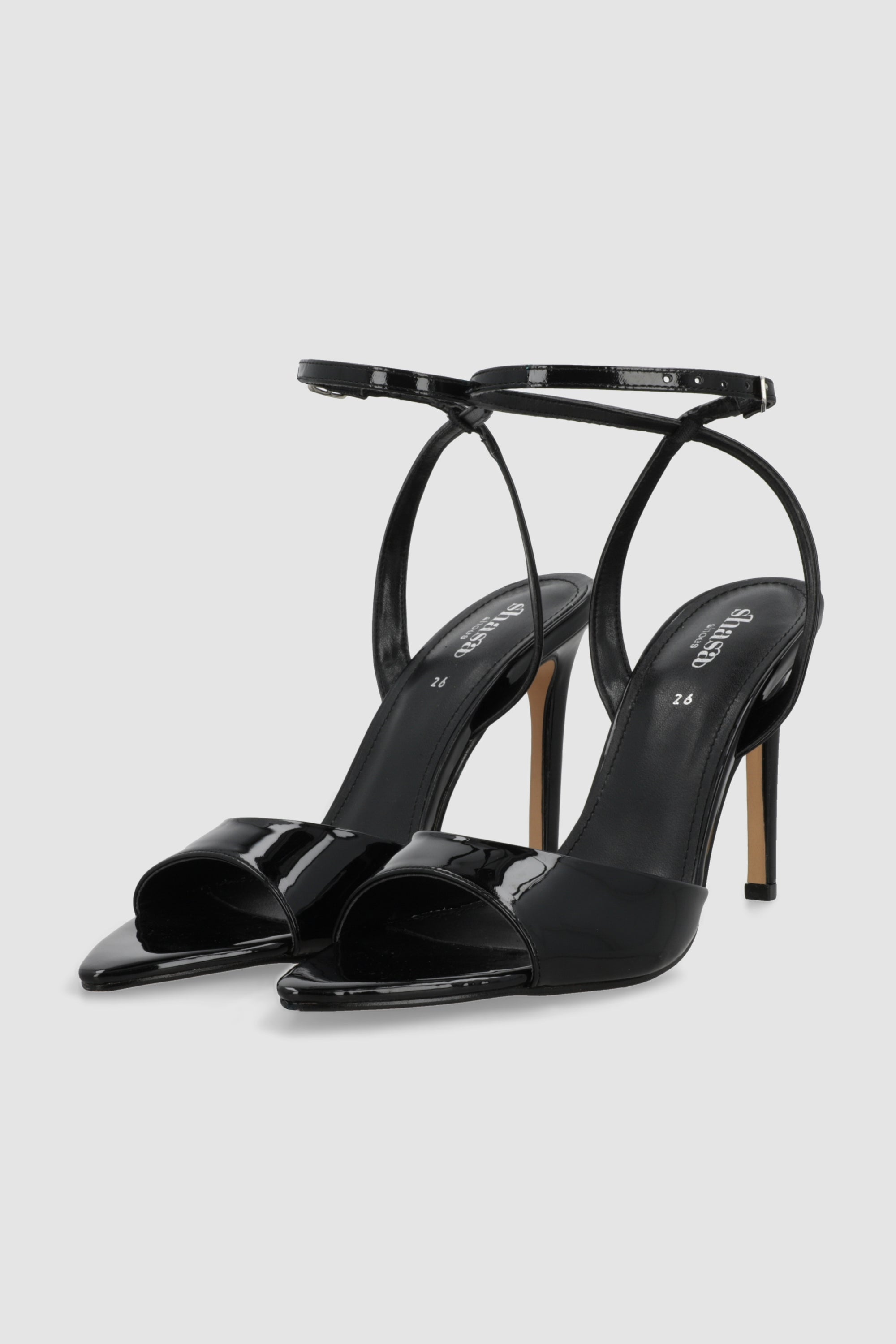 Tacon point pep toe charol NEGRO