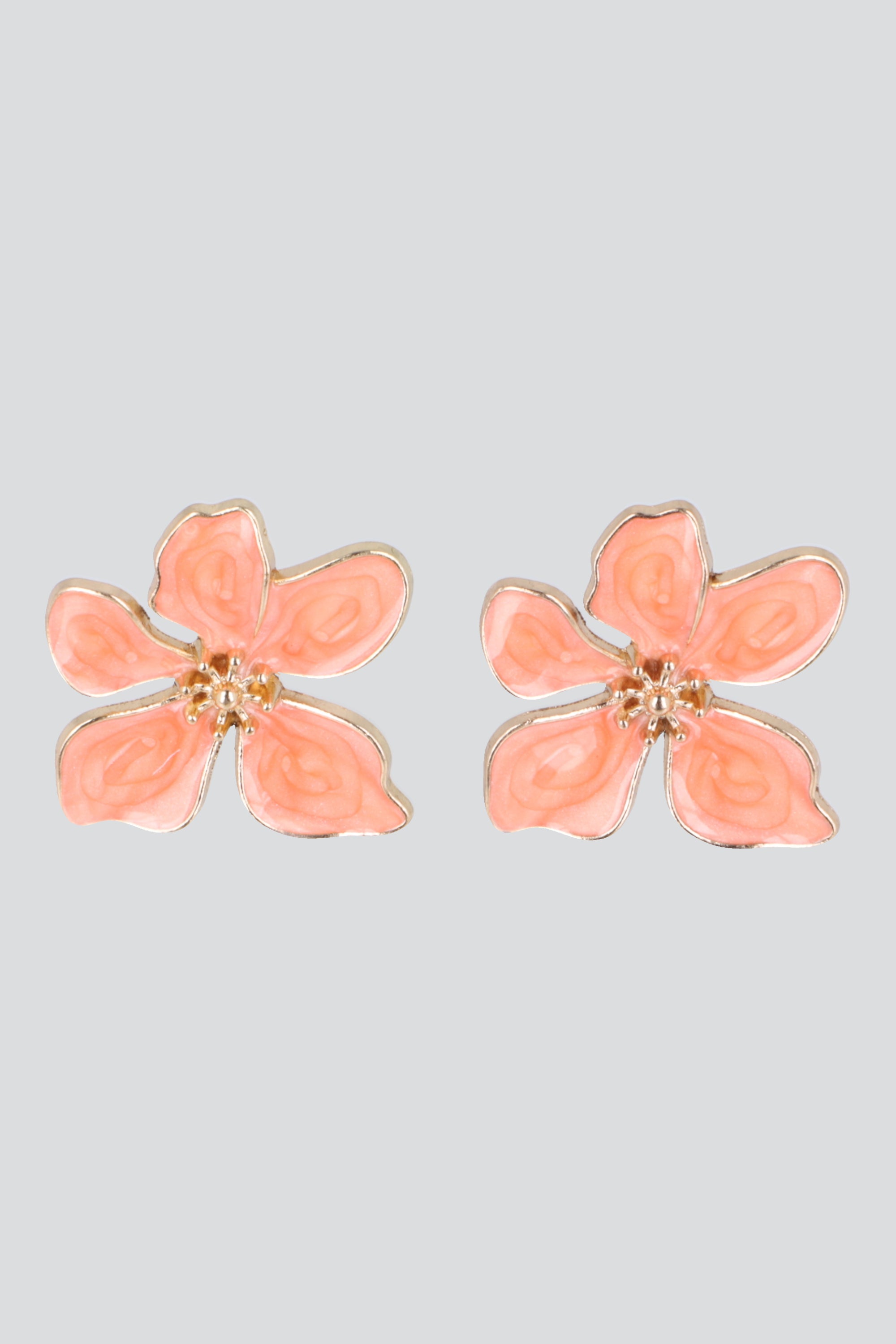 Aretes flor color NARANJA