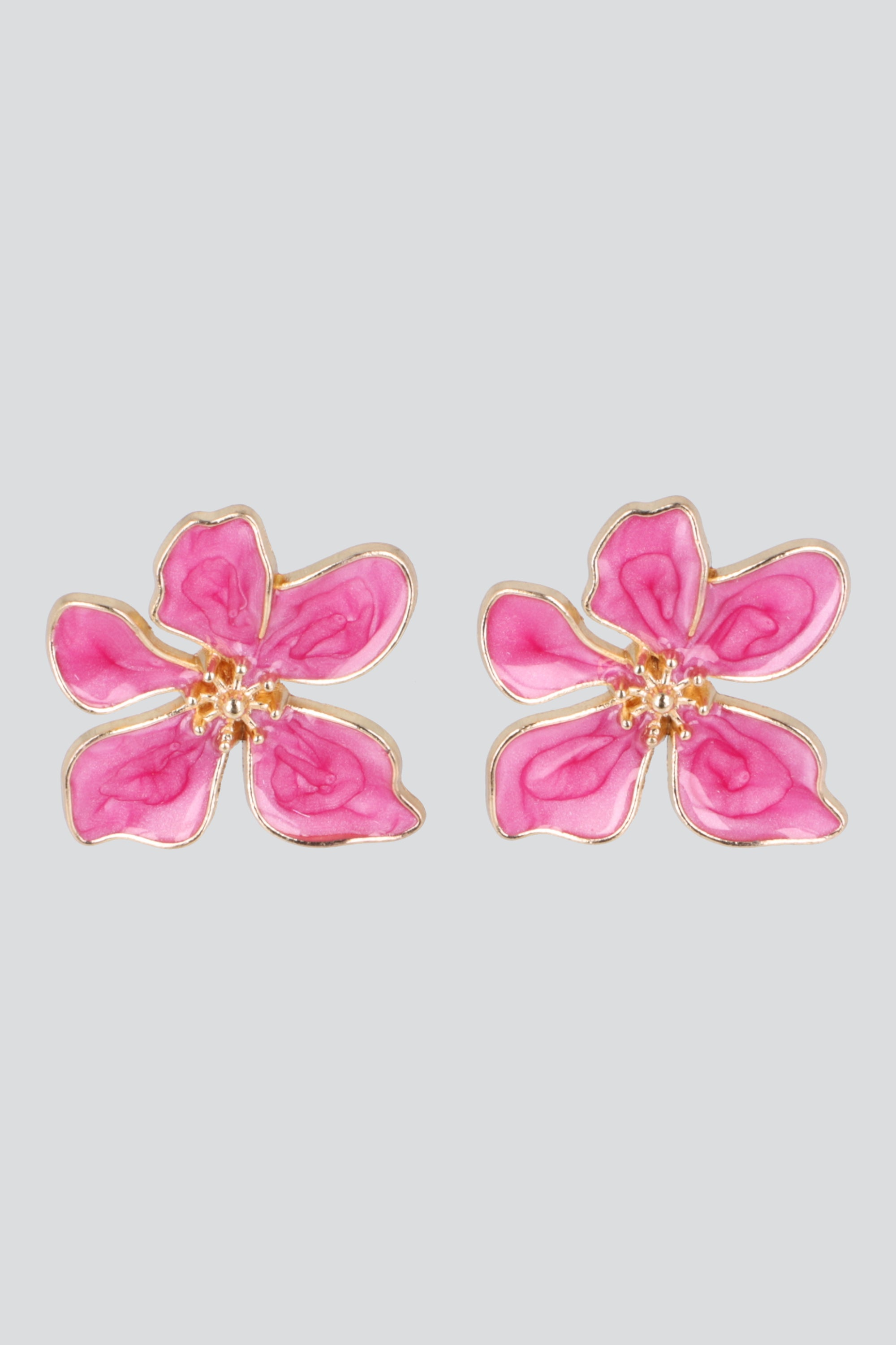 Aretes flor color ROJO