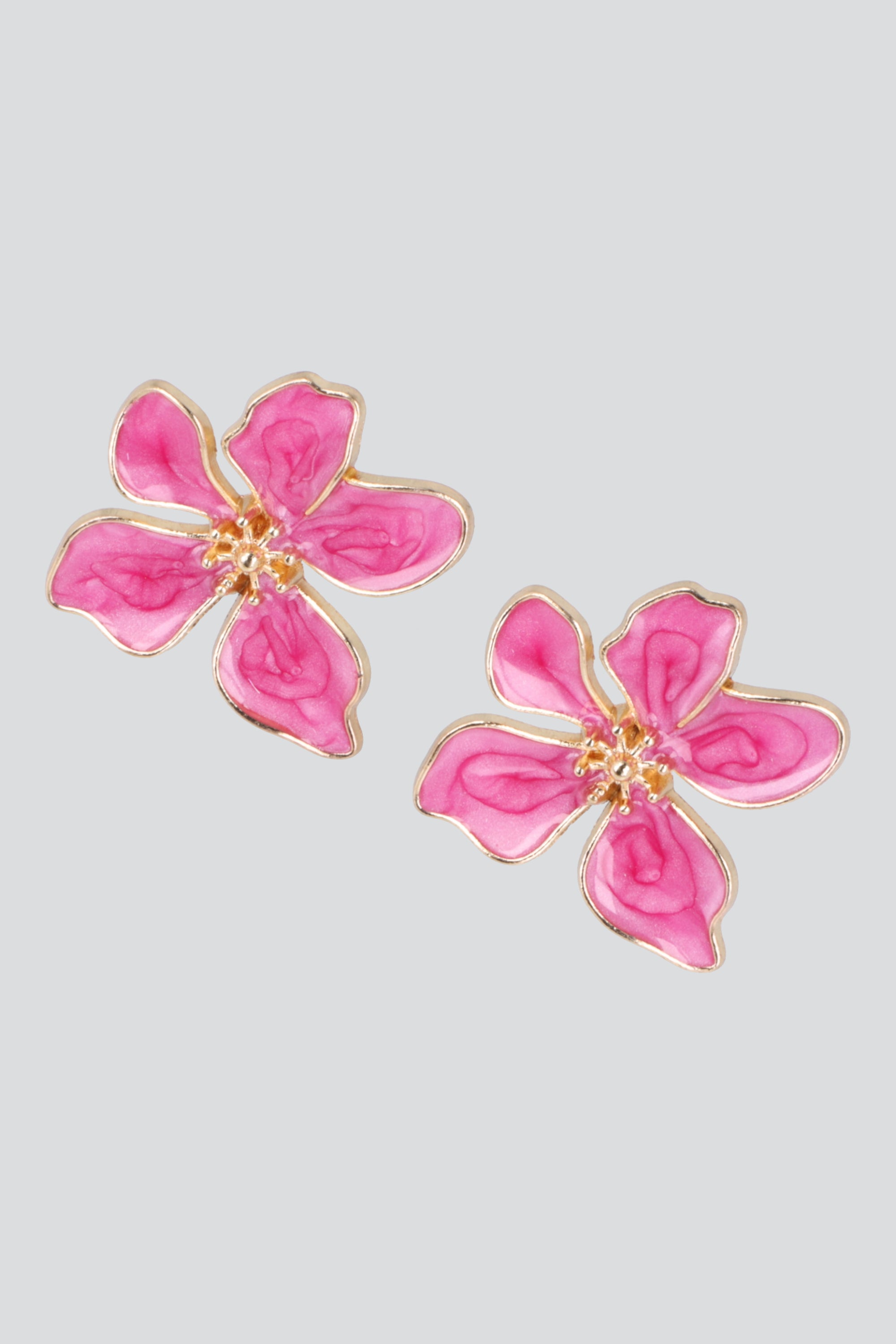 Aretes flor color ROJO