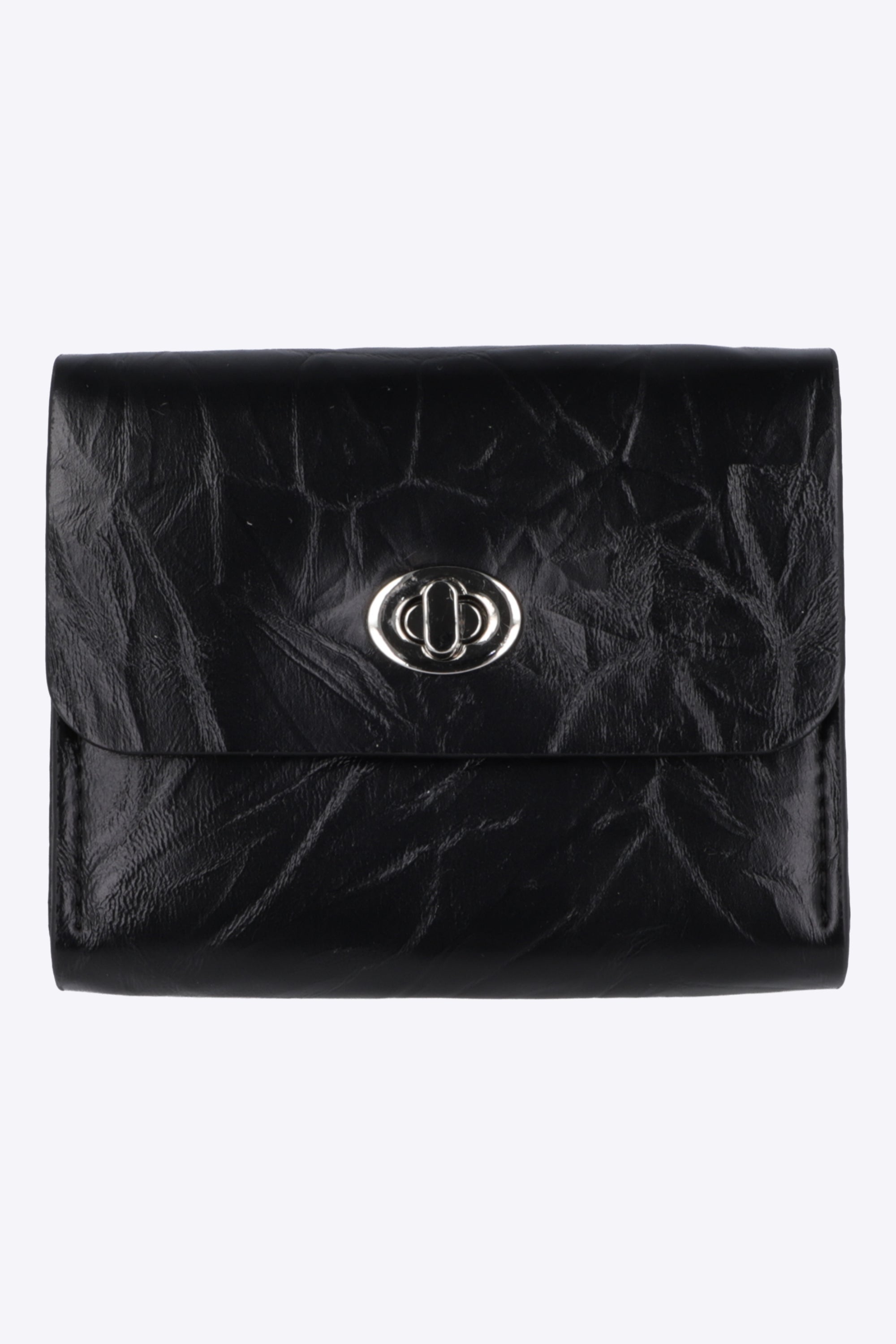 Cartera PU broche NEGRO
