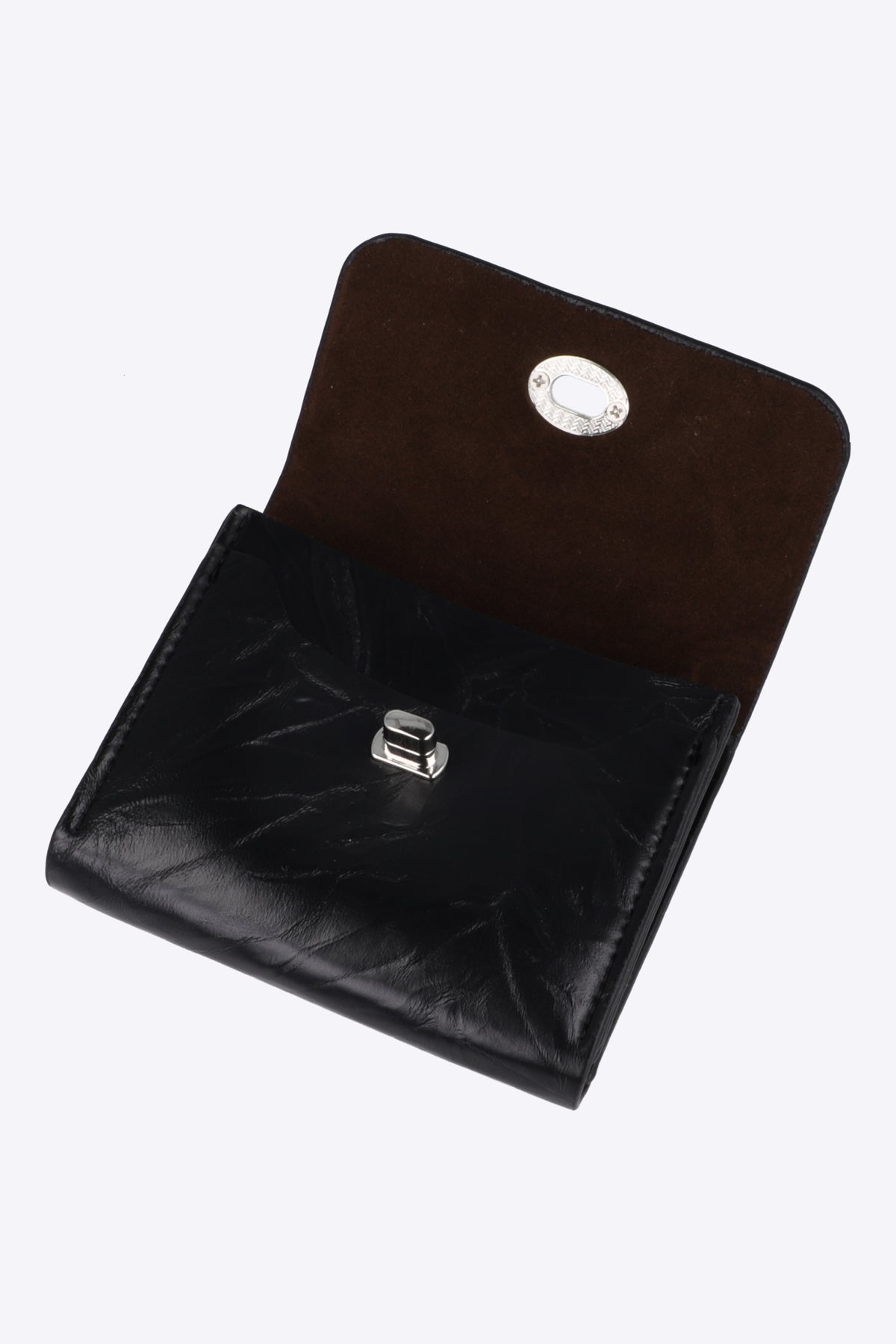 Cartera PU broche NEGRO