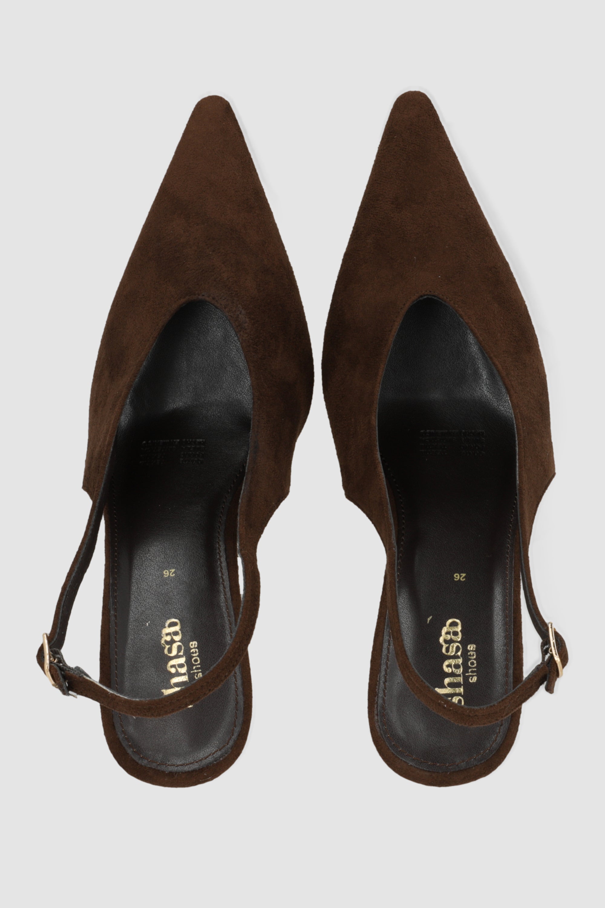 Tacon puntal sling back CAFE
