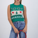 Chaleco navidad grecas snowman
