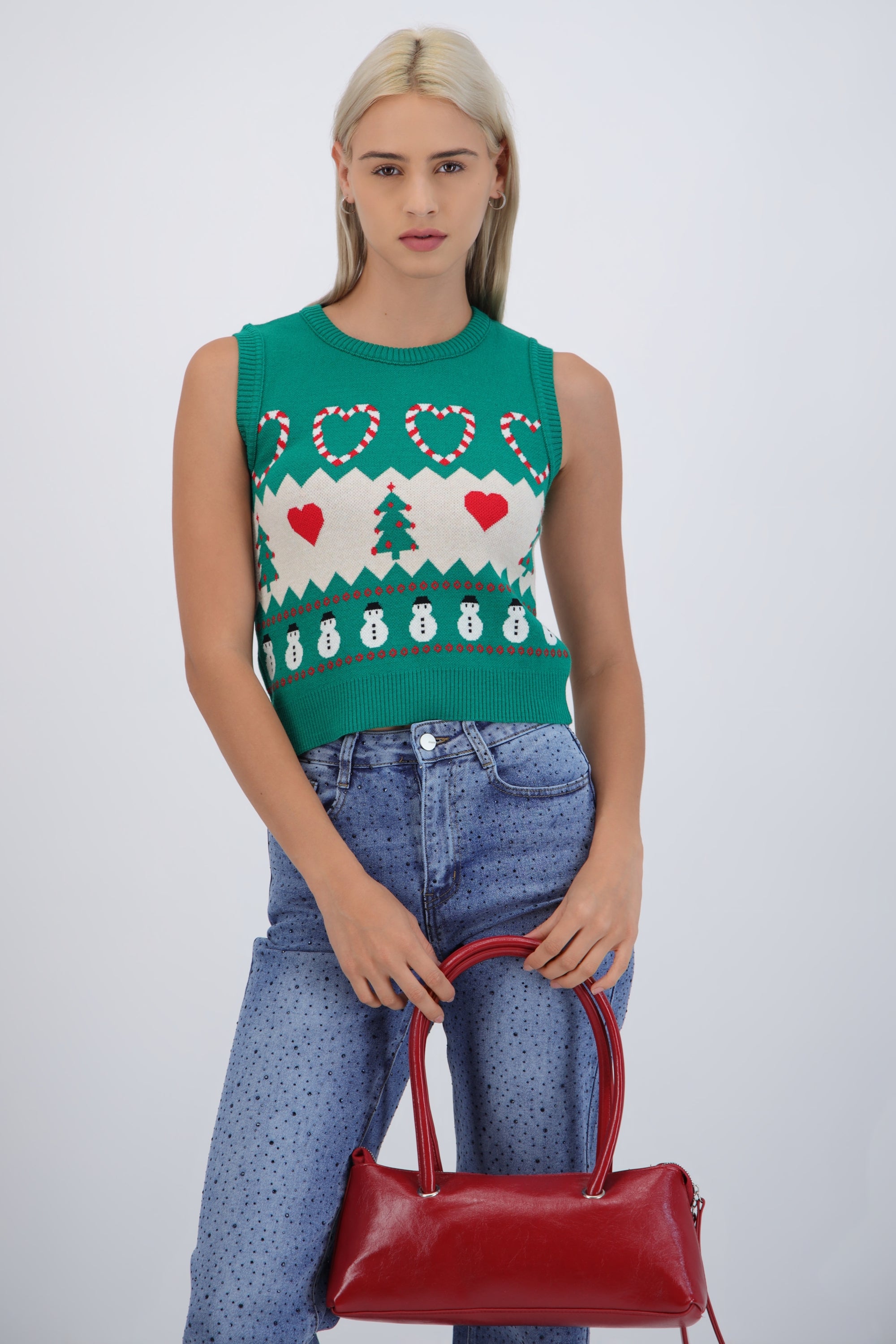 Chaleco navidad grecas snowman