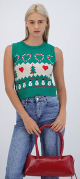 Chaleco navidad grecas snowman