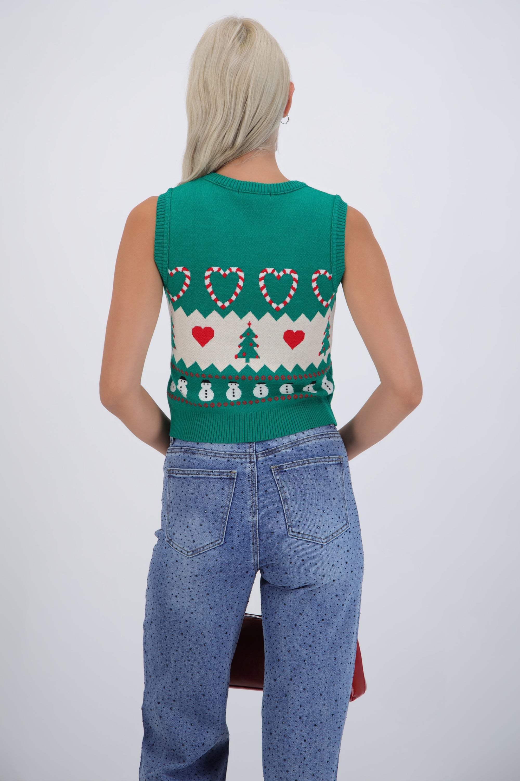 Chaleco navidad grecas snowman
