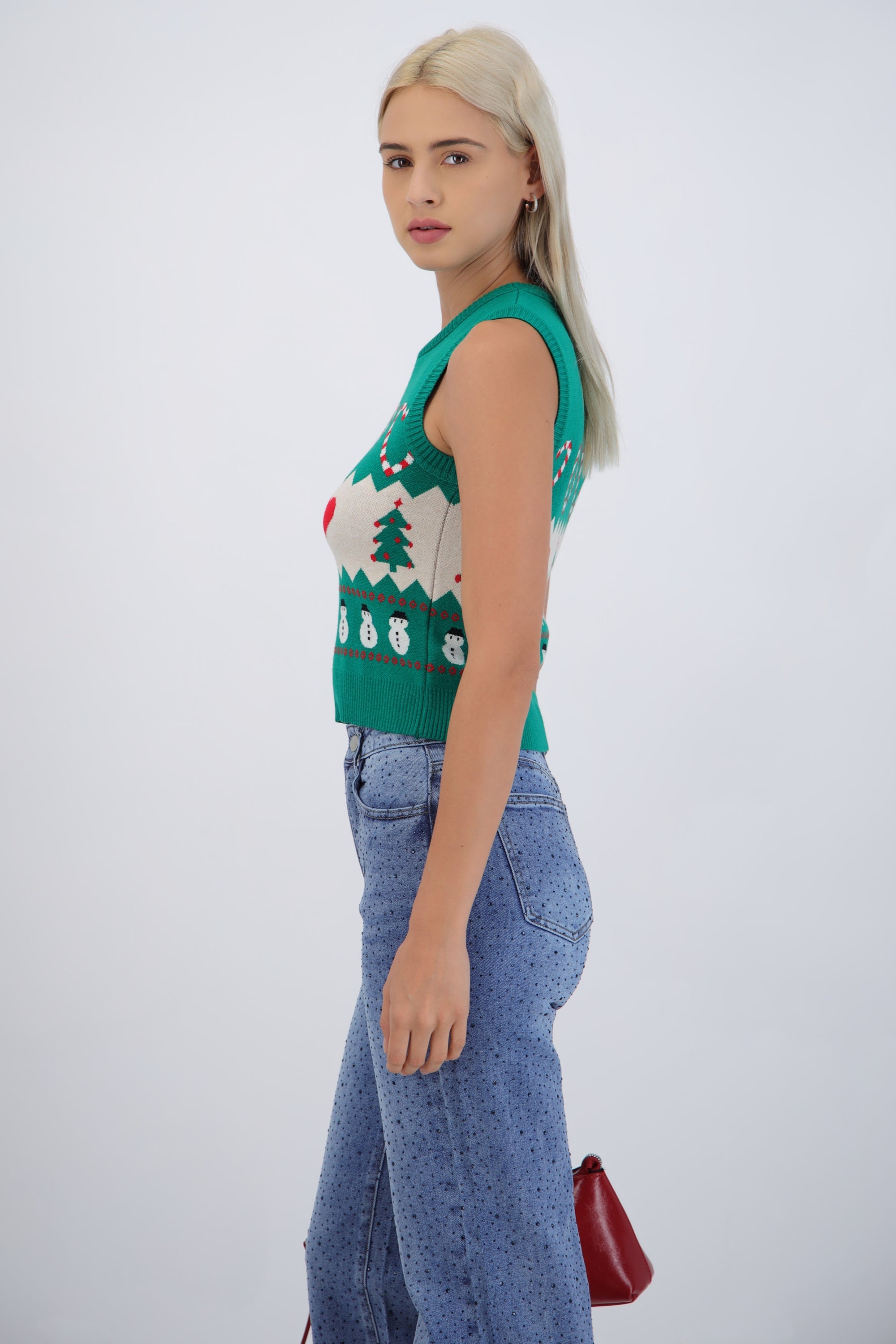 Chaleco navidad grecas snowman