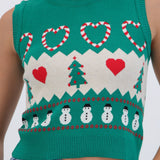Chaleco navidad grecas snowman