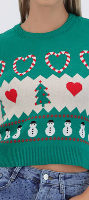 Chaleco navidad grecas snowman