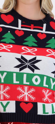Suéter grecas holly jolly