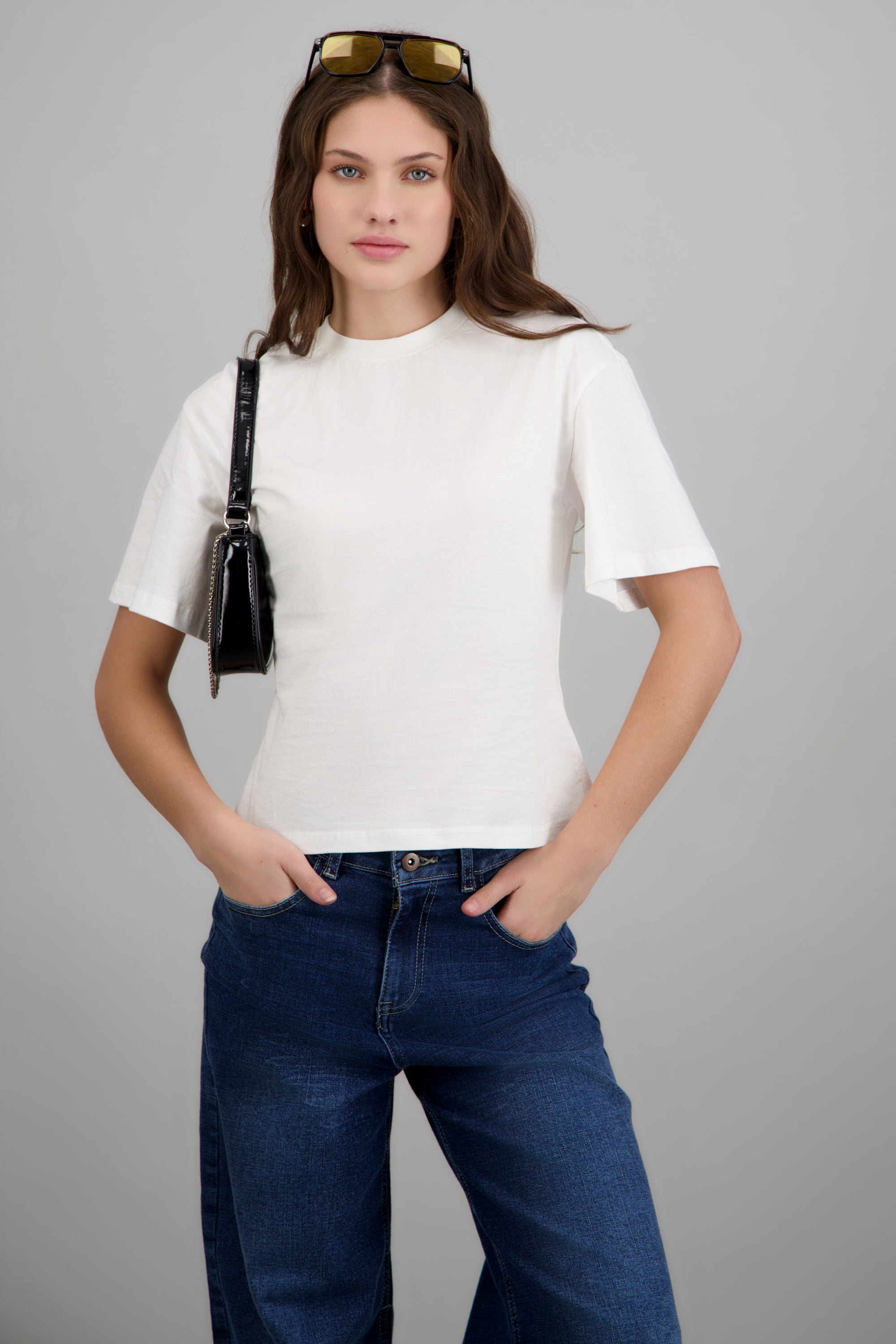 Tshirt basica ajustada BLANCO