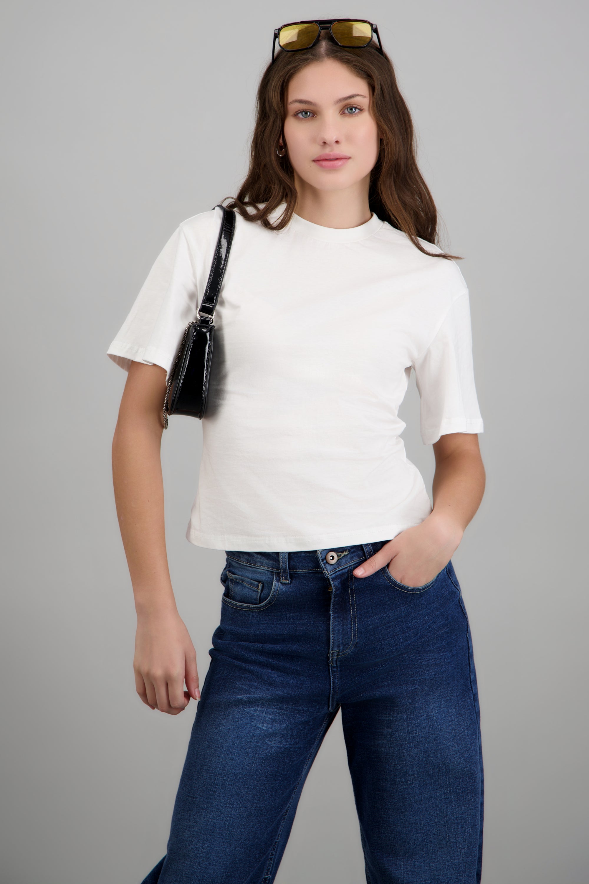 Tshirt basica ajustada BLANCO