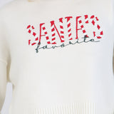 Suéter bordado santa´s favorite